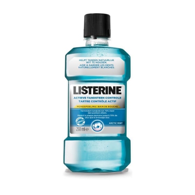 Listerine mondspoeling actieve tandsteen controle 250ml  drogist