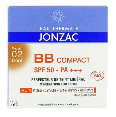 Jonzac bb compact gekleurde dagcreme spf50 medium 02 12g  drogist