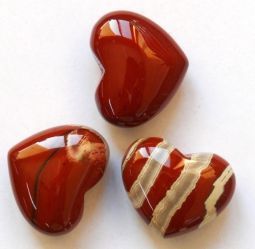 Steengoed hart 30mm jaspis rood 1st  drogist