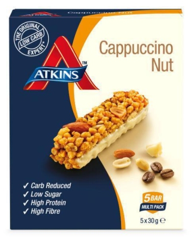 Foto van Atkins day break capuccino nut 5x30g via drogist