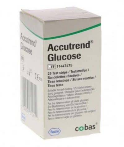 Foto van Accutrend plus glucosestrips 25st via drogist