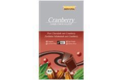 Foto van Bonvita pure chocolade cranberry bio 100 gram via drogist