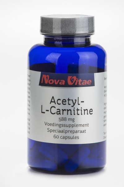 Nova vitae acetyl l carnitine 500mg 60cap  drogist