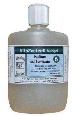 Foto van Vita reform van der snoek kalium sulfuricum huidgel nr. 06 90ml via drogist