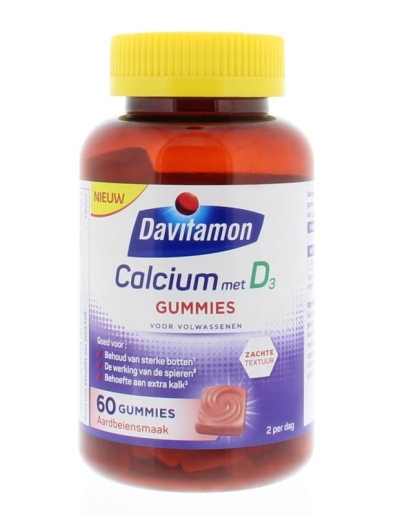 Foto van Davitamon calcium + d gummies 60st via drogist