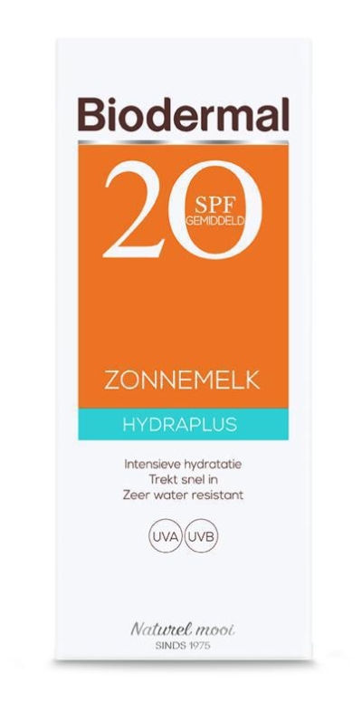Biodermal sun melk hydraplus spf20 200ml  drogist