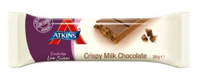 Foto van Atkins endulge reep krokant melk chocolade 30g via drogist