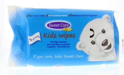 Sweetcare kids wipes hand & gezicht 40st  drogist