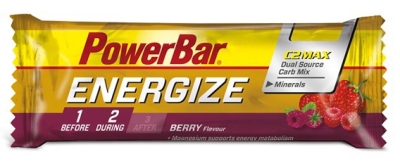 Foto van Powerbar energize bar berry 55gr via drogist