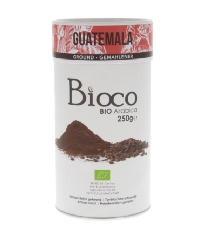 Foto van Bioco guatemala gemalen koffie 250gr via drogist