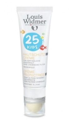 Foto van Louis widmer zonnebrand creme + lipstick ongeparfumeerd spf 25 kids 25 ml via drogist