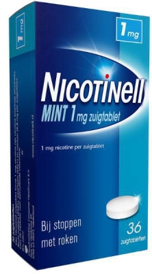 Foto van Nicotinell zuigtabletten mint 1mg 36st via drogist
