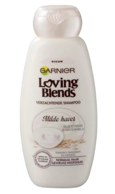 Foto van Garnier loving blends shampoo milde haver 300ml via drogist