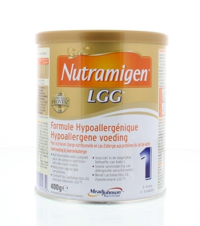 Foto van Nutramigen nutramigen 1 + lgg + lipil 6 x 400g via drogist