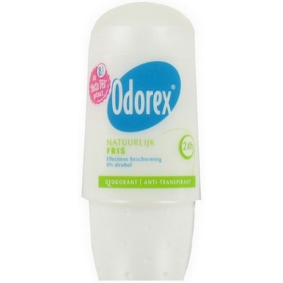 Odorex ex deo roll-on natuurlijk fris 50 ml.  drogist