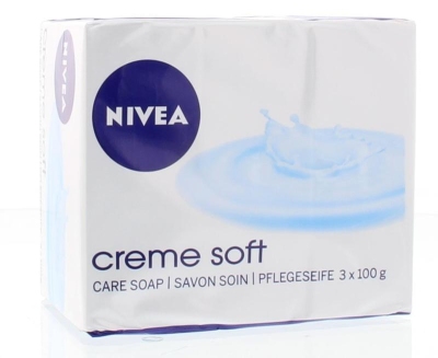 Foto van Nivea zeep crèmesoft 300g via drogist