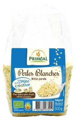 Foto van Primeal witte parels 500g via drogist