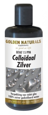 Foto van Golden naturals colloidaal zilver 200ml via drogist