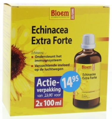 Foto van Bloem echinacea extra forte & cats claw duo 2x100 via drogist