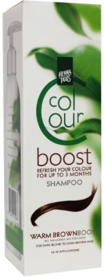 Hennaplus kleurshampoo colour boost warm brown 200ml  drogist
