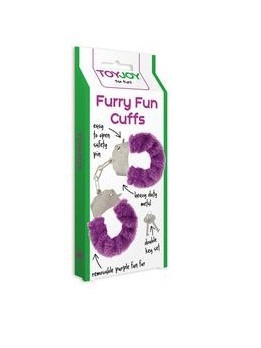 Toyjoy funny fun cuffs purple plush handboeien 1 stuk  drogist