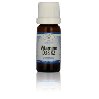 Foto van Vitakruid vitamine d3 & k2 10ml via drogist