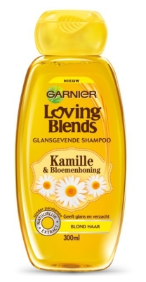 Foto van Garnier loving blends shampoo kamille & bloemenhoning 300ml via drogist