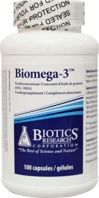 Foto van Biotics biomega3 epa/dha 300mg 100cap via drogist