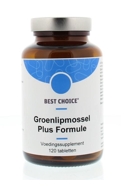 Foto van Best choice groenlipmossel plus formule 120tb via drogist