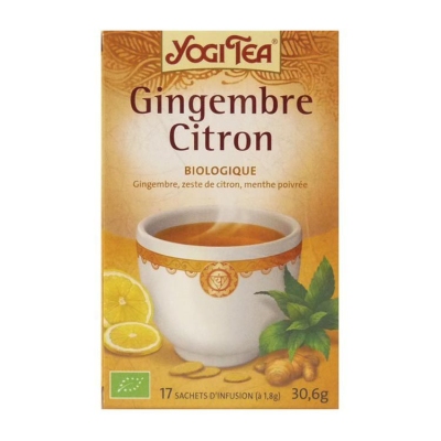 Foto van Yogi tea ginger lemon 17st via drogist