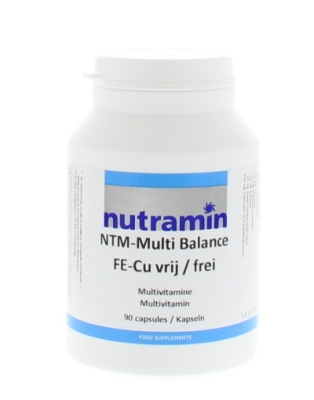 Foto van Nutramin multi balance de-cu vrij 90tab via drogist