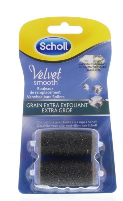Scholl velvet smooth verwisselbare roller extra grof 2st  drogist