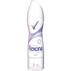 Foto van Rexona deospray sensitive 150ml via drogist