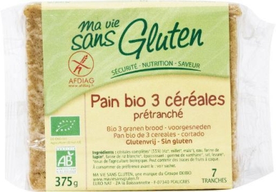 Ma vie sans brood 3 granen bio - glutenvrij 375g  drogist