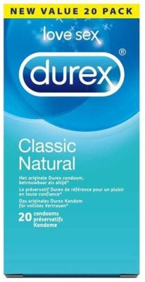Foto van Durex natural classic 20 stuks via drogist