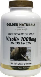 Golden naturals visolie 1000mg 220cap  drogist
