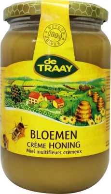 Foto van Traay bloemen honing creme 900g via drogist