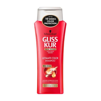 Foto van Gliss kur shampoo color protect 250ml via drogist