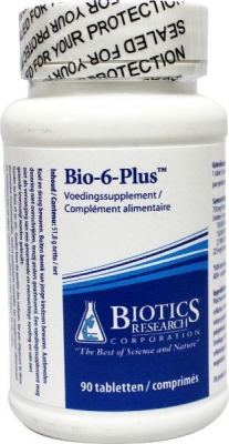Foto van Biotics bio 6 plus pancreatin 90tab via drogist