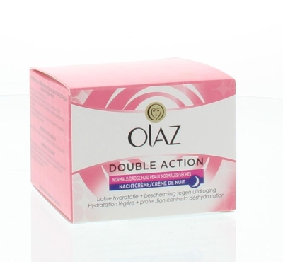 Foto van Olaz essentials care double action nachtcreme 50ml via drogist