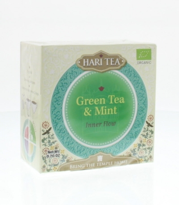 Foto van Hari tea inner flow green tea & mint 10st via drogist
