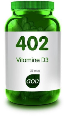 Foto van Aov 402 vitamine d3 25 mcg 60cap via drogist