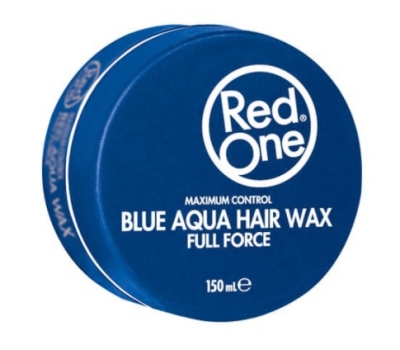 Foto van Red one blue aqua hair wax full force 150ml via drogist