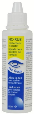 Foto van Eye fresh no rub alles-in-1 vloeistof zachte lenzen 100ml via drogist