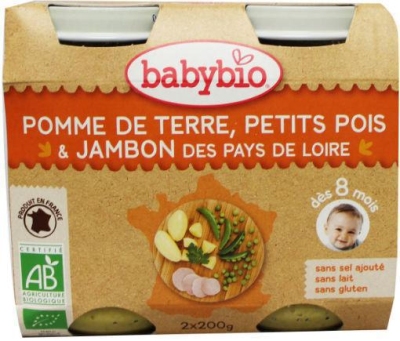Foto van Babybio groenten ham 2x200g via drogist