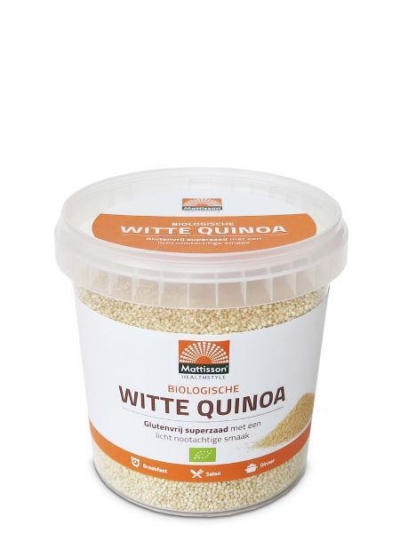 Foto van Mattisson witte quinoa bio 500g via drogist