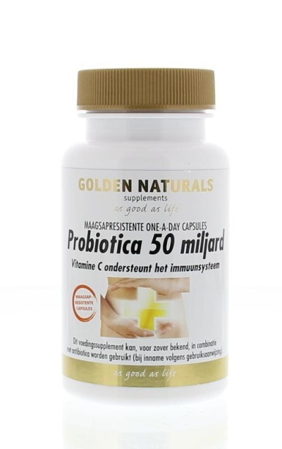 Foto van Golden naturals probiotica 50 miljard 14cap via drogist