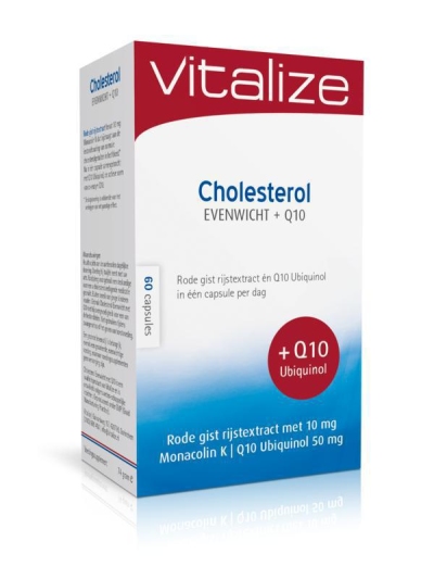Foto van Vitalize products cholesterol evenwicht q10 60ca via drogist