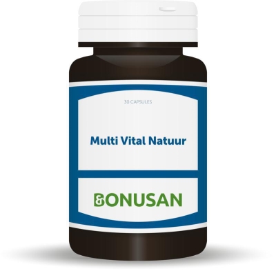 Foto van Bonusan multi vital natuur capsules 30ca via drogist