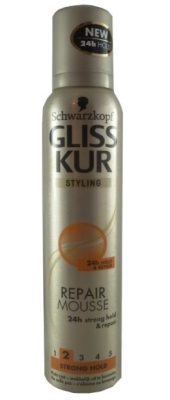 Gliss kur mousse hold & repair 200ml  drogist